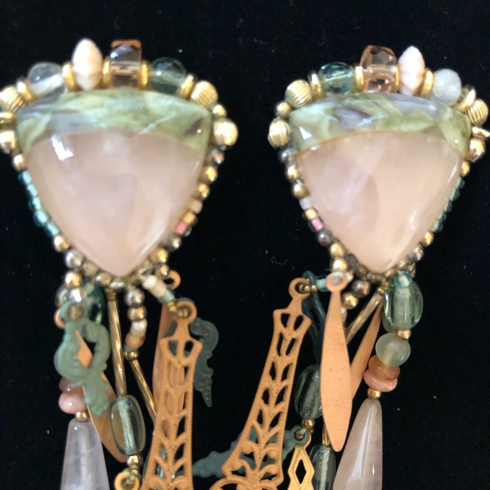 Chipita Vintage Heirloom clip Earrings